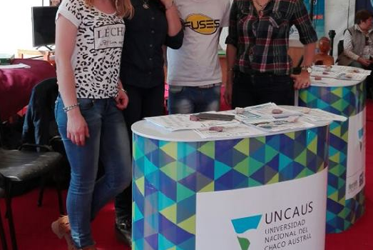 Parte del equipo de UNCAUS Virtual en Expo AGRO NEA 2017
